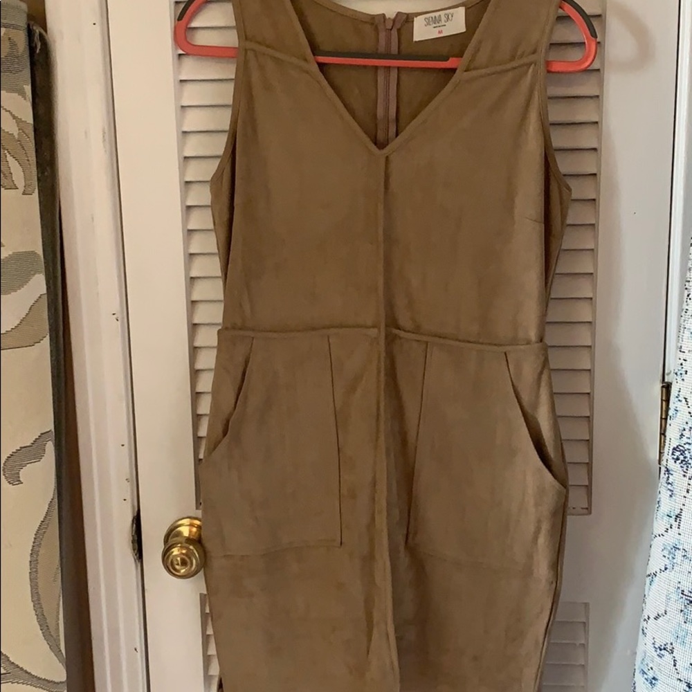 Suede feeling camel colored dress!!!
